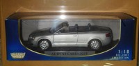 Масштабная модель 1:18 Легковой автомобиль AUDI A4 Cabriolet, серебристый (MotorMax)